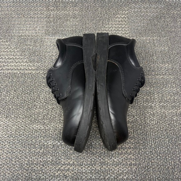 Skechers Work Black Leather Derby Oxford Lug Sole Shoes Minimal Workwear Mens 10 main image 6